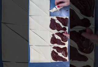 Chocolate Puff Pastry Rolls Shorts Puffpastry Chocolaterolls 