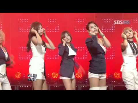 After School Because Of You 애프터 스쿨 너때문에 SBS Inkigayo 인기가요 100110