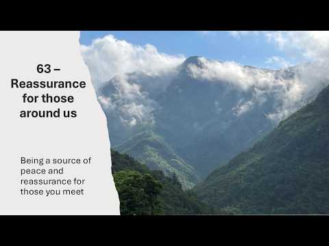 63 Bringing Reassurance To Others