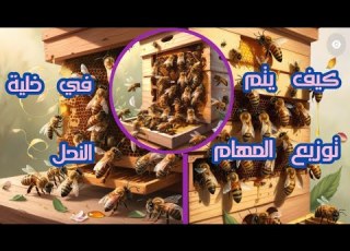  كيف يتم توزيع المهام بين أفراد خلية النحل في طائفة النحل
