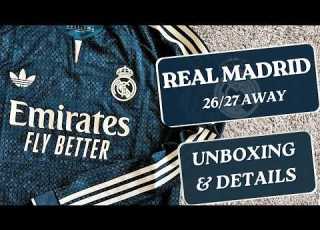Real Madrid 2026 27 Away Jersey Player Version Unboxing Review
