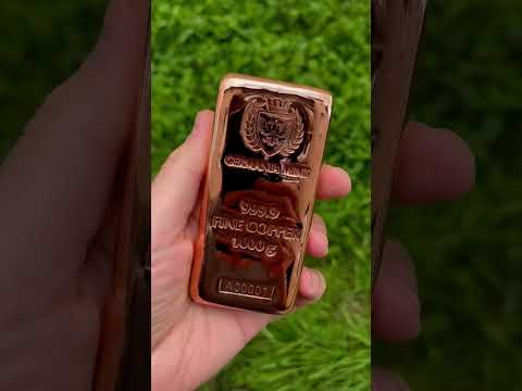 COPPER CAST BARS 1 KG 1000g Germania Mint