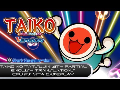 Taiko No Tatsujin V Version W Partial English Translations CFW PS Vita Gameplay
