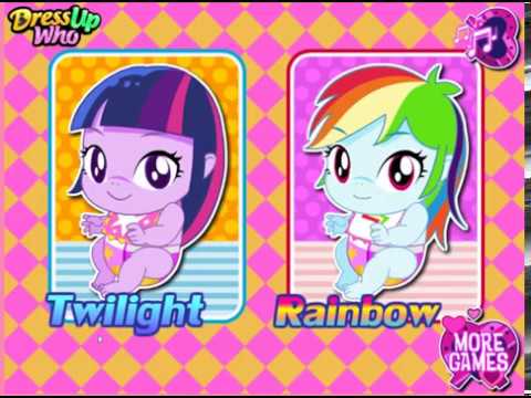 Cute Babies Twilight Sparkle And Rainbow Dash