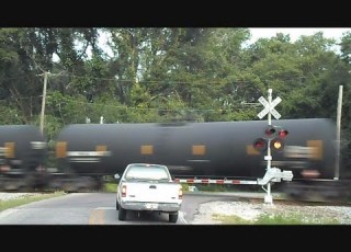  CSX Tank Train Hits Rail Joint Fast And Hard