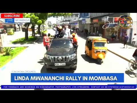 LIVE LINDA MWANANCHI Today Sifuna Babu Orengo In Mombasa County
