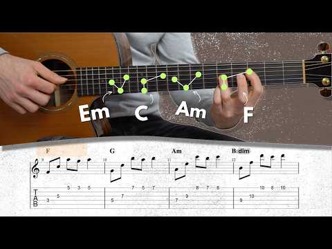 ألحان جميلة على الغيتار الصوتي