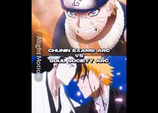 Chunin Exams Arc Vs Soul Society Arc Anime Edit Animeedit Manga Naruto Bleach Bleachanime