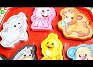  Fisher Price Farm Animal Puzzle Головоломка Ферма животных Laugh Learn DLB25 DLB27 CGM35