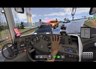 MERCEDES BENZ TRAVEGO 16 SHD 2024 BLACK Driving Long Route Bus Simulator Ultimate Mobile GamePlay