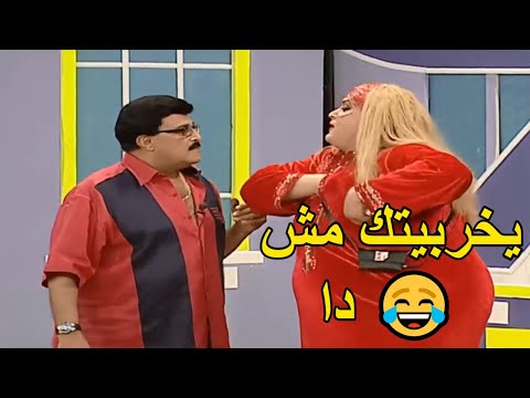 هيفاء تحرج سمير غانم امام الجمهور على المسرح يخربيتك مش دا