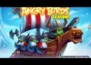 Angry Birds Seasons 3 Stars Walkthrough Ragnahog Level 1 25 Level 1 12 Golden Egg
