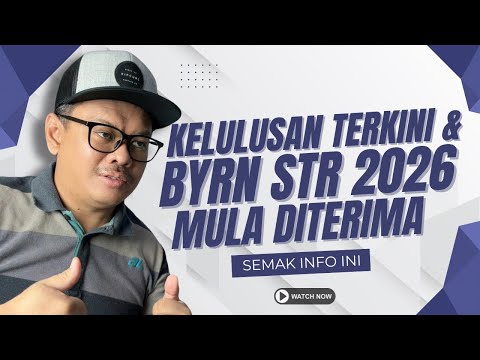 KELULUSAN TERBARU STR 2026 BYRN MULA DILAKUKAN