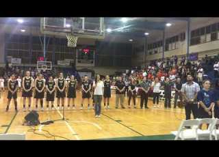 Singing Hawaiʻi Ponoʻī For Basketball Maui