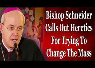  Bishop Schneider Calls Out Heretics For Trying To Change The Mass