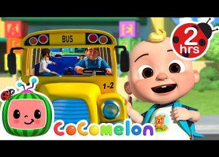 WHEELS ON THE BUS TO SCHOOL KARAOKE 2 HOURS OF COCOMELON Sing Along With Me Kids Songs