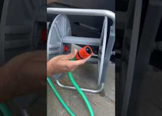 نحوه نصب قرقره شلنگ حلقه شلنگ نکات باغبانی