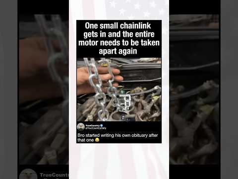 One Small Chainlink Gets In And The Entire Motor Needs To Be Taken Apart Again