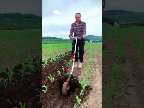 Fast Row Making With A Manual Furrower