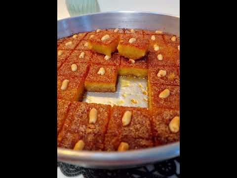 اسهل واطيب طريقه هريسه السوريه على طريقه المحلات ثلاث مكونات وطعمه بتجنن