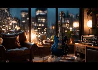 끝까지 듣게 되는 블루스 기타연주 Midnight Rain Coffee Blues