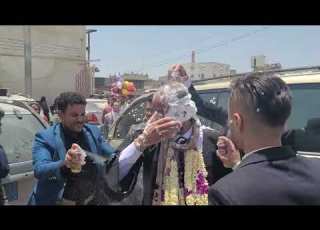  تهنئة الشاعر ابو لوزه الفرزعي في حفل تخرج الدكتور أكرم نصر الفرزعي دفعة رؤية وطن