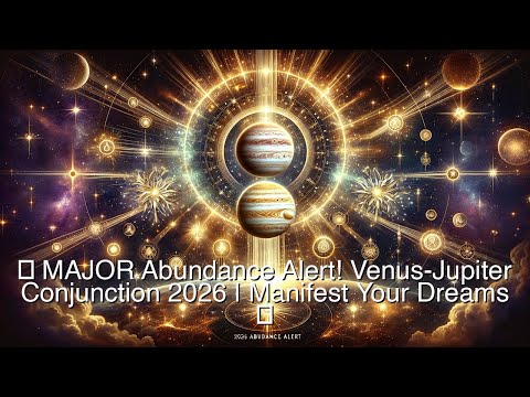 MAJOR Abundance Alert Venus Jupiter Conjunction 2026 Manifest Your Dreams