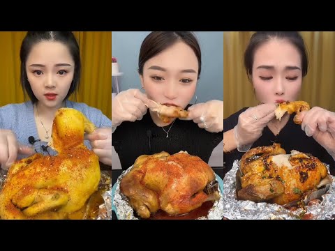 Whole Chicken Eating Korean Spicy Chicken Eating Mukbang Asmr Eating Sounds Chinese