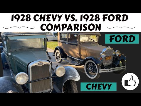 1928 CHEVY SEDAN VS 1928 FORD MODEL A COMPARISON