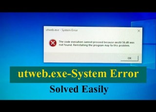 Utweb Exe System Error Problem Ll How To Solved Utweb Exe System Error