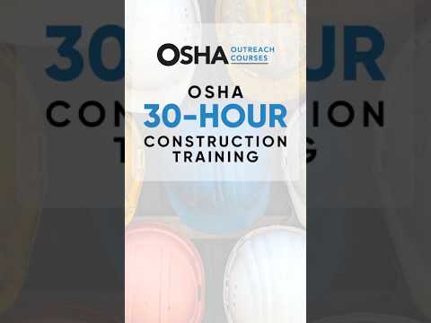 OSHA Certified OSHA 30 Hour Training Safety Training Workplace Safety Career Safe Training