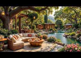 Calm Jazz Piano With Fresh Air Lakeside Summer Porch Ambience Slow Leaves To Work Study