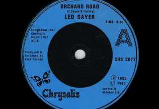 Leo Sayer Orchard Road HQ Audio