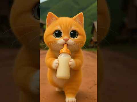مياو مياو مياو قطة صفراء Kitten Cartoon Anime كرتون اطفال كرتوناطفال