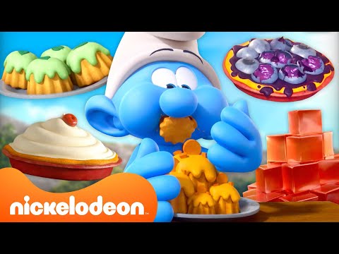 ماراثون الطعام اللذيذ لـ Smurfs 30 دقيقة من التجميع السنافر Nickelodeon Arabia
