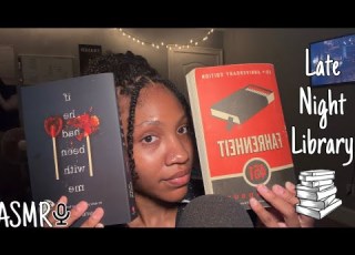 ASMR Librarian Roleplay Late Night Library