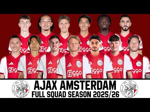 AJAX AMSTERDAM Full Squad Season 2025 26 Eredivisie 25 26 UEFA Champions League 25 26 AJAX AMSTERDAM Full Squad Season 2025 26 Eredivisie 25 26 UEFA Champions League 25 26