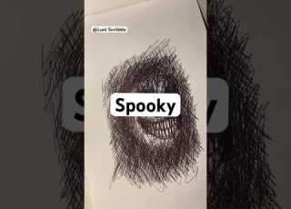  How To Draw SCRIBBLE ART Spooky Scribbleart Art Drawing Scribble Sketch