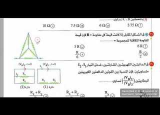  شرح المسئله 30 حاله من حالات الغاء المقاومه فيزياء 3 ثانوي