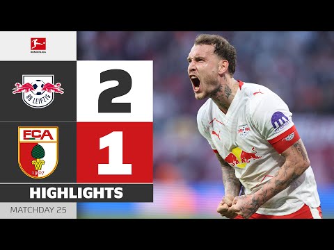 Own Goal In Added Time RB LEIPZIG FC AUGSBURG Highlights Matchday 25 Bundesliga 2025 26