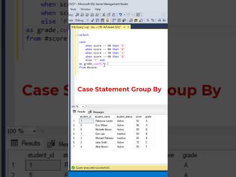 SQL How To Use Case Statement In Group By Datascience Programming Coding Sqltutorial
