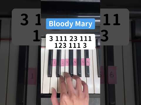 Bloody Mary Piano Tutorial TikTok