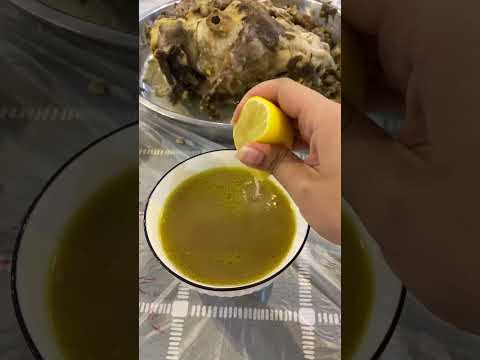 تحبوا لحمه الراس والكرشه والمعاصيب أكل شعبيات راس خروف كرشه معاصيب مرقه لحم