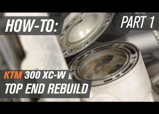  KTM 300 XC W Top End Rebuild Part 1 Disassembly