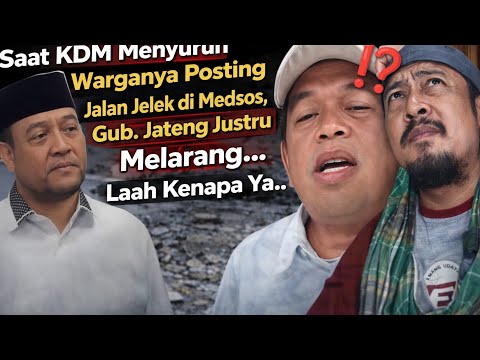 KOCAK Gak Mau Sama Dengan KDM Gub Jateng Larang Warganya Posting Jalan Rusak Di Medsos