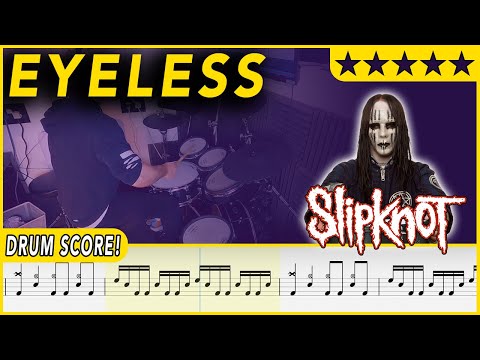 Eyeless Slipknot DRUM SCORE Sheet Music 407 DRUMSCRIBE