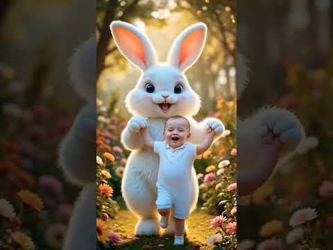 البيبي الشقي مع الارنب Cute Animals البيبي الشقي مع الارنب Cute Animals