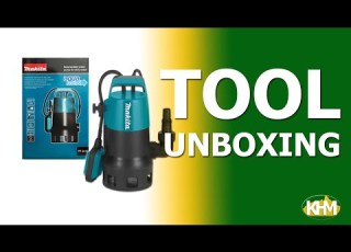 Makita PF0410 Submersible Pump Dirty Water 400W 12HP Quick Unboxing