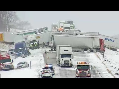 End Of Years Chaos In Ontario Brutal Snow Storm Causing Many Collision In Canada