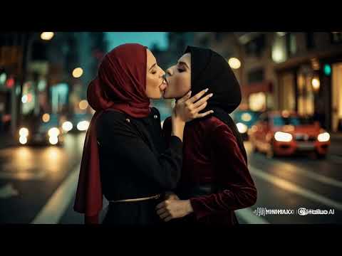 Tow Hijab Women Kisses Lesbian Kissing Scenes Lesbian Kissing Mature And Young Adult
